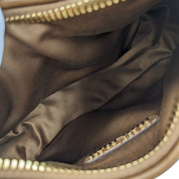 Miu Miu Leather Hobo Bag Brown Shoulder Bag 2WAY - Picture 6 of 13